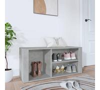 Berkfield Shoe Cabinet Concrete Grey 100X35X45 Cm Engineered Wood