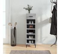 Berkfield Shoe Cabinet Concrete Grey 30X35X105 Cm Engineered Wood