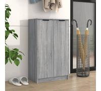 Berkfield Shoe Cabinet Grey Sonoma 59X35X100 Cm Engineered Wood