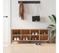 Berkfield Shoe Cabinet Sonoma Oak 131X35X50 Cm Engineered Wood