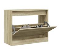 Berkfield Shoe Cabinet Sonoma Oak 80X34X63 Cm Engineered Wood