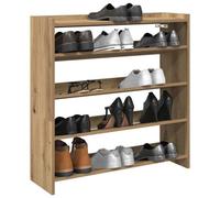 Berkfield Shoe Rack Artisan Oak 80X25X81 Cm Engineered Wood