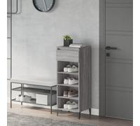 Berkfield Shoe Rack Grey Sonoma 40X36X105 Cm Engineered Wood