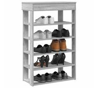 Berkfield Shoe Rack Grey Sonoma 60X30X98 Cm Engineered Wood
