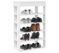 Berkfield Shoe Rack White 60X30X98 Cm Engineered Wood
