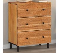Berkfield Side Cabinet 60X33X75 Cm Solid Wood Acacia