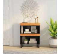 Berkfield Side Cabinet 60X33X75 Cm Solid Wood Acacia
