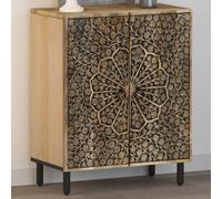 Berkfield Side Cabinet 60X33X75 Cm Solid Wood Mango