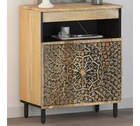 Berkfield Side Cabinet 60X33X75 Cm Solid Wood Mango