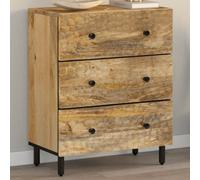 Berkfield Side Cabinet 60X33X75 Cm Solid Wood Mango
