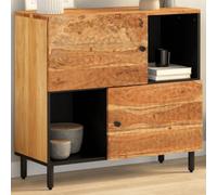 Berkfield Side Cabinet 80X33X75 Cm Solid Wood Acacia