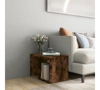 Berkfield Side Table Smoked Oak 59X36X38 Cm Engineered Wood