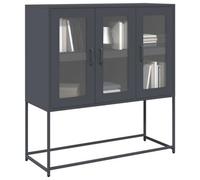 Berkfield Sideboard Anthracite 100.5X39X107 Cm Cold-Rolled Steel
