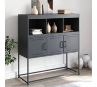 Berkfield Sideboard Anthracite 100.5X39X107 Cm Steel