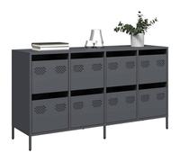 Berkfield Sideboard Anthracite 135X39X73.5 Cm Cold-Rolled Steel