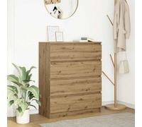 Berkfield Sideboard Artisan Oak 80X35X99 Cm Engineered Wood