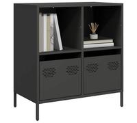 Berkfield Sideboard Black 68X39X73.5 Cm Cold-Rolled Steel