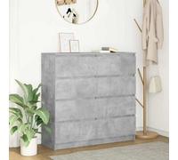 Berkfield Sideboard Concrete Grey 100X35X99 Cm Engineered Wood