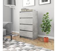 Berkfield Sideboard Concrete Grey 60X35X98.5 Cm Engineered Wood