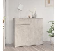 Berkfield Sideboard Concrete Grey 80X36X75 Cm Engineered Wood