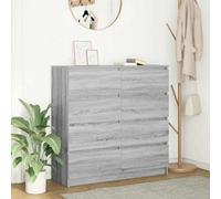 Berkfield Sideboard Grey Sonoma 100X35X99 Cm Engineered Wood