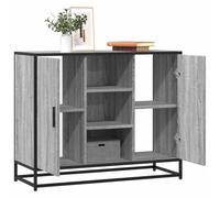 Berkfield Sideboard Grey Sonoma 92X35X76 Cm Engineered Wood