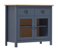 Berkfield Sideboard Hill Range Grey 90X40X80 Cm Solid Pine Wood