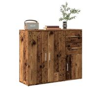Berkfield Sideboard Old Wood 91X29.5X75 Cm Engineered Wood