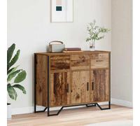 Berkfield Sideboard Old Wood Oak 97X32.5X74.5 Cm Engineered Wood