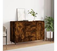 Berkfield Sideboard Smoked Oak 104X35X70 Cm Engineered Wood
