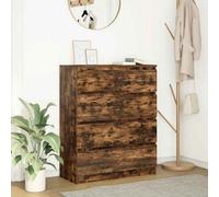 Berkfield Sideboard Smoked Oak 80X35X99 Cm Engineered Wood