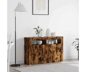 Berkfield Sideboard Smoked Oak Engineered Wood 116 X 30 X 75 Cm