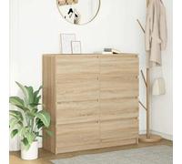 Berkfield Sideboard Sonoma Oak 100X35X99 Cm Engineered Wood