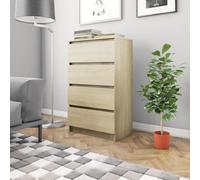 Berkfield Sideboard Sonoma Oak 60X35X98.5 Cm Engineered Wood