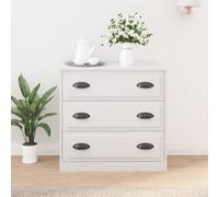 Berkfield Sideboard White 70X35.5X67.5 Cm Engineered Wood