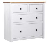 Berkfield Sideboard White 80X40X83 Cm Pinewood Panama Range