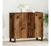Berkfield Sideboard With 3 Doors Old Wood 90X34X80 Cm Engineered Wood
