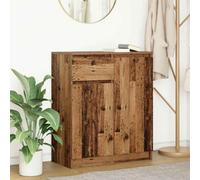 Berkfield Sideboard With Drawer Old Wood 71X35X84 Cm Engineered Wood