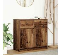 Berkfield Sideboard With Drawer Old Wood 80X34X76 Cm Engineered Wood
