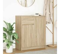 Berkfield Sideboard With Drawer Sonoma Oak 71X35X84 Cm Engineered Wood