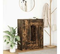 Berkfield Sideboard With Drawers And Doors Smoked Oak 73X31X90 Cm