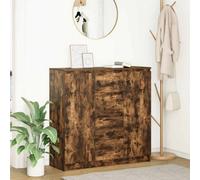 Berkfield Sideboard With Drawers Smoked Oak 100.5X35X98.5 Cm Engineered Wood