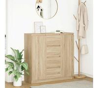 Berkfield Sideboard With Drawers Sonoma Oak 100.5X35X98.5 Cm Engineered Wood