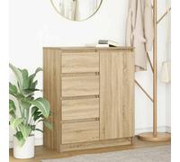 Berkfield Sideboard With Drawers Sonoma Oak 71X35X84 Cm Engineered Wood