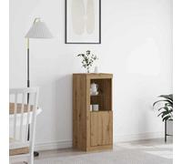 Berkfield Sideboard With Led Lights Artisan Oak 41X37X100 Cm