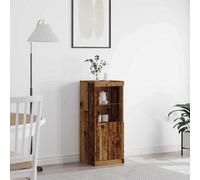 Berkfield Sideboard With Led Lights Old Wood 41X37X100 Cm