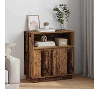 Berkfield Sideboard With Led Old Wood 71X34,5X75 Cm Engineered Wood
