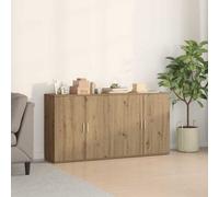 Berkfield Sideboards 2 Pcs Artisan Oak 79X38X80 Cm Engineered Wood