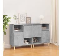 Berkfield Sideboards 2 Pcs Concrete Grey 60X35X70 Cm Engineered Wood