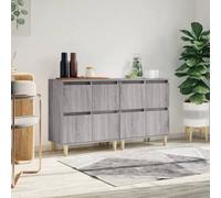 Berkfield Sideboards 2 Pcs Grey Sonoma 60X35X70 Cm Engineered Wood